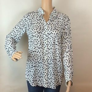 Silky Button Down Blouse XS
